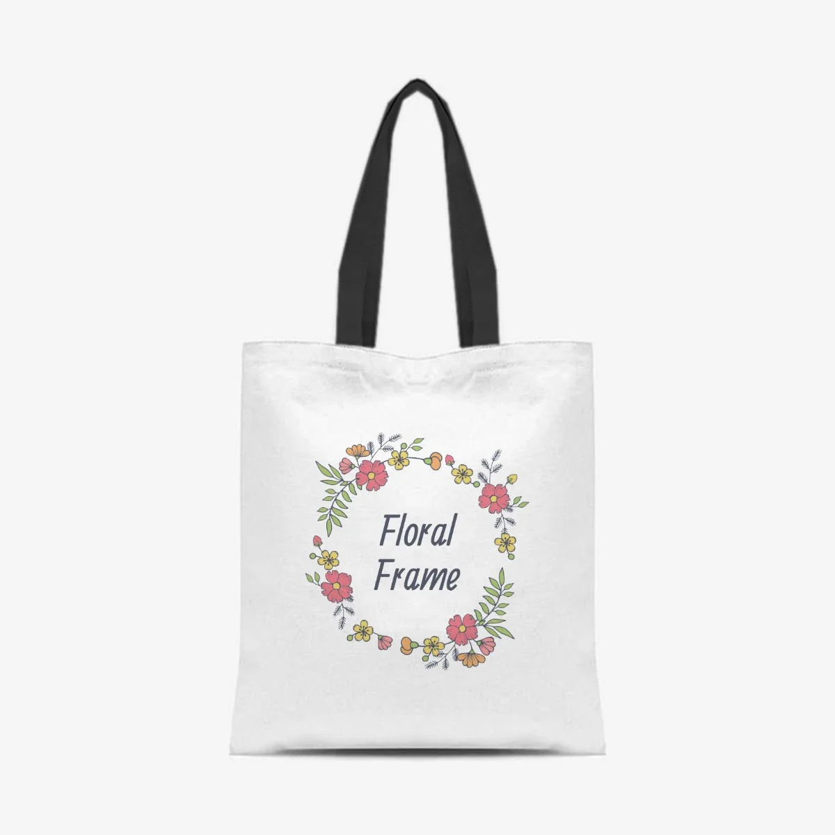 Flower Wreath Shopper, front view
