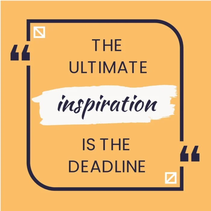 Inspiration Quote Tote design, flat