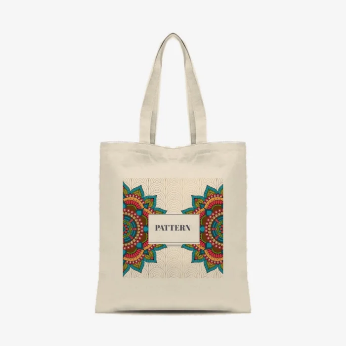 Mandala Pattern Tote, front view