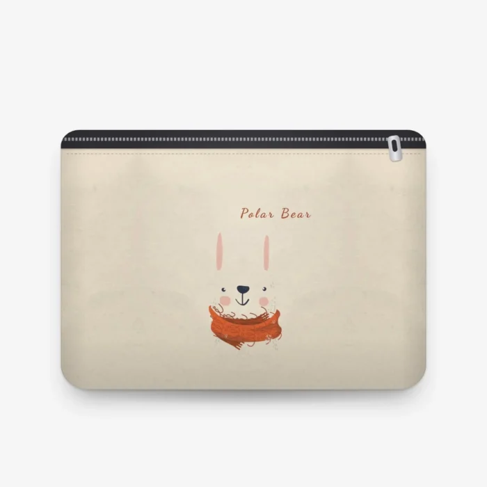 Polar Bear Bunny Pouch, front view