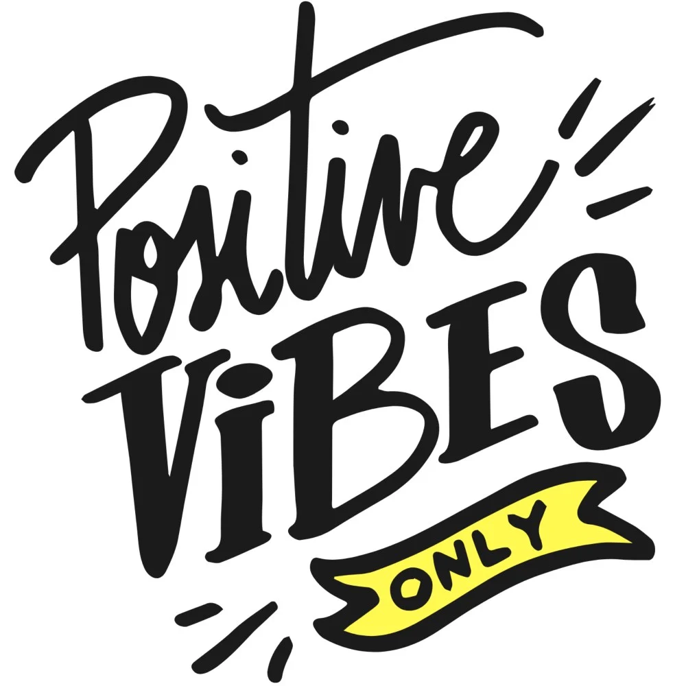 Positive Vibes Tote design, flat