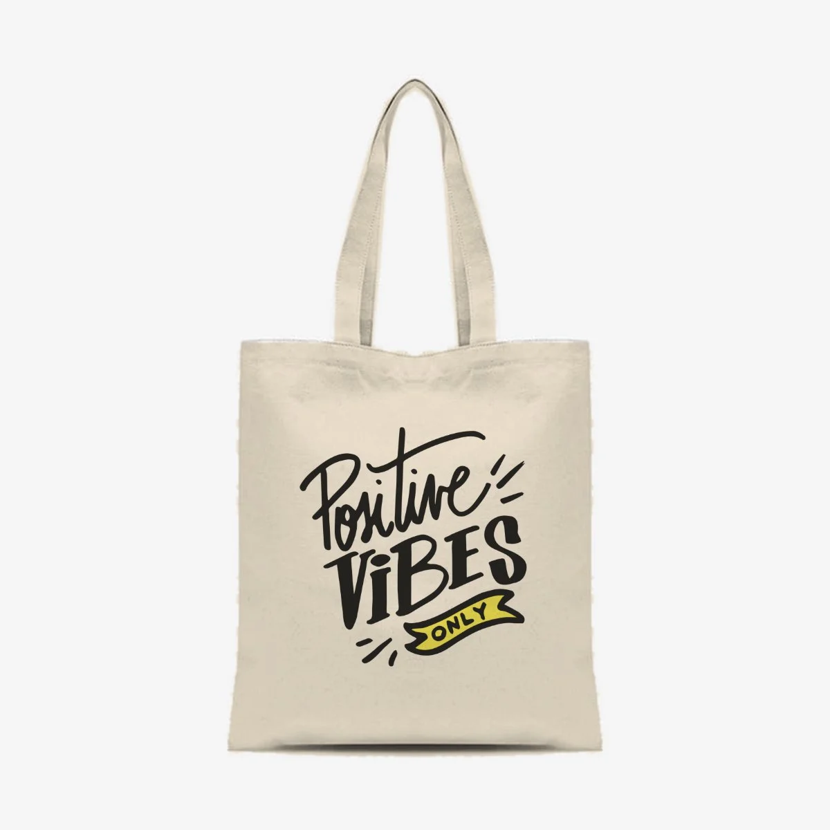 Positive Vibes Tote, front view