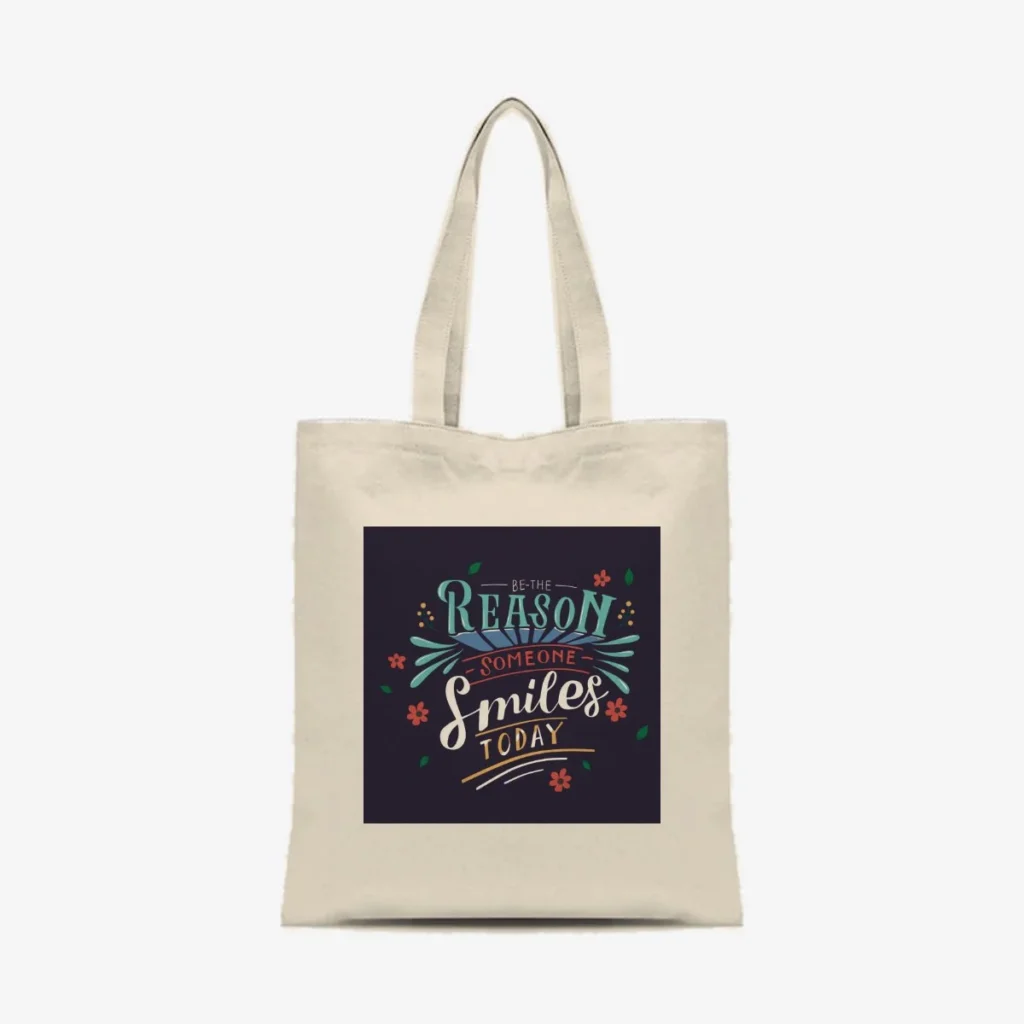 Smile Today Tote, front view