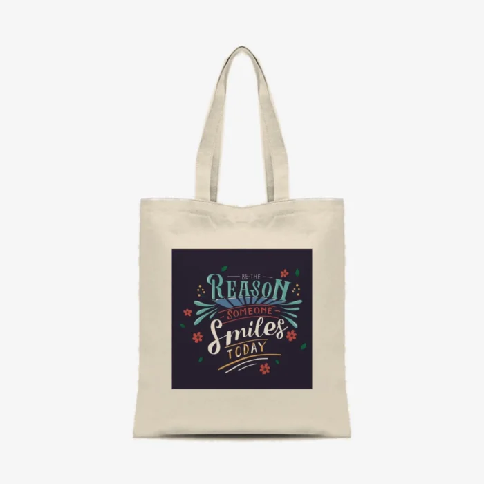 Smile Today Tote, front view