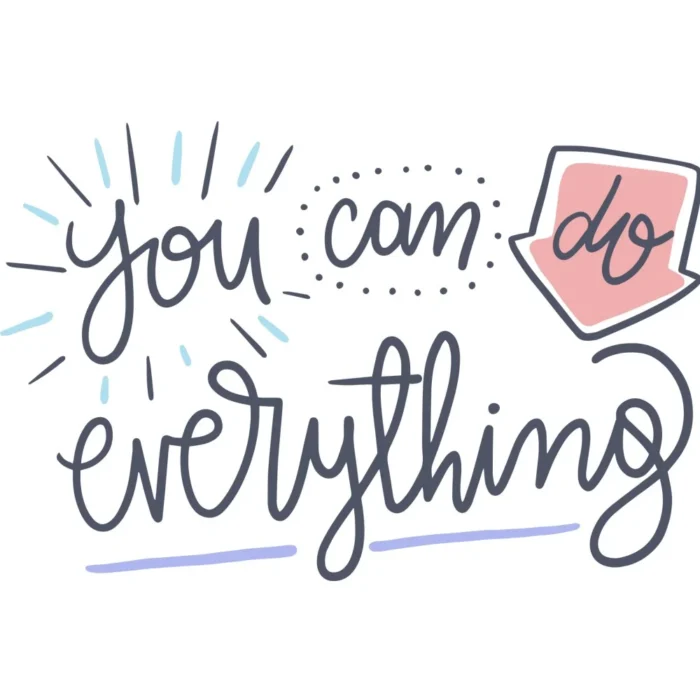 You Can Do Everything Shopper design, flat