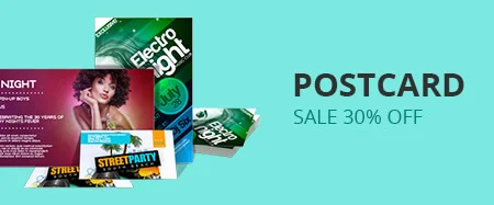 Postcard: sale 30% off