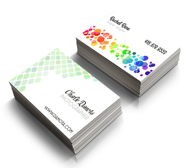 Watercolour Dots Business Cards