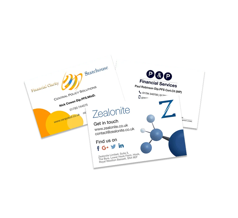 Corporate Business Cards: Financial Services