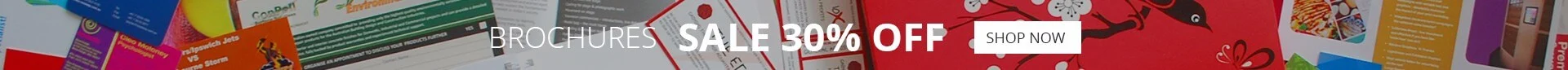 Brochures sale 30% off: shop now