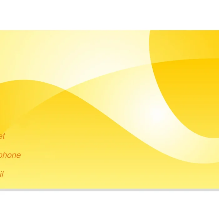 Bold Yellow Business Cards - Image 1
