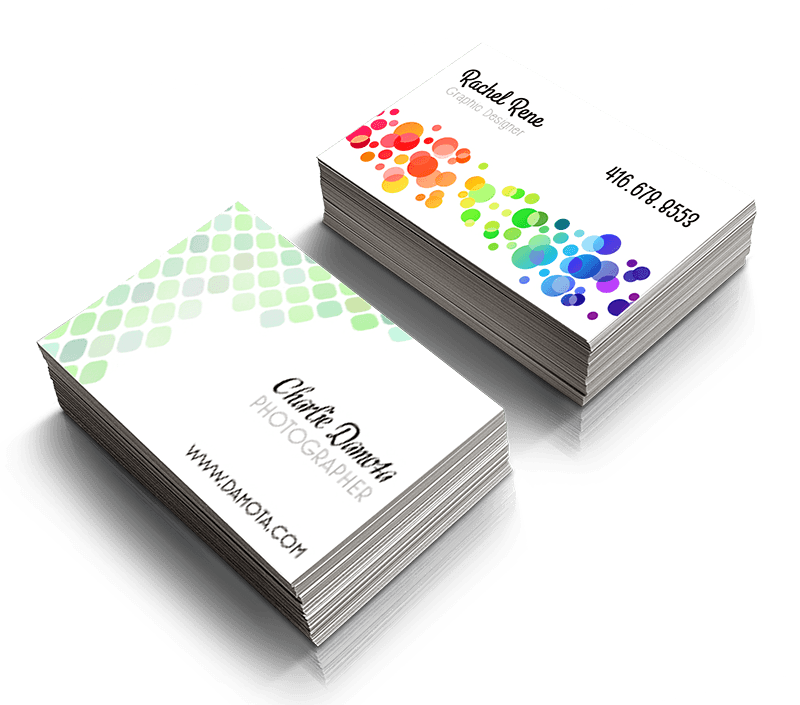 Watercolour Dots Business Cards