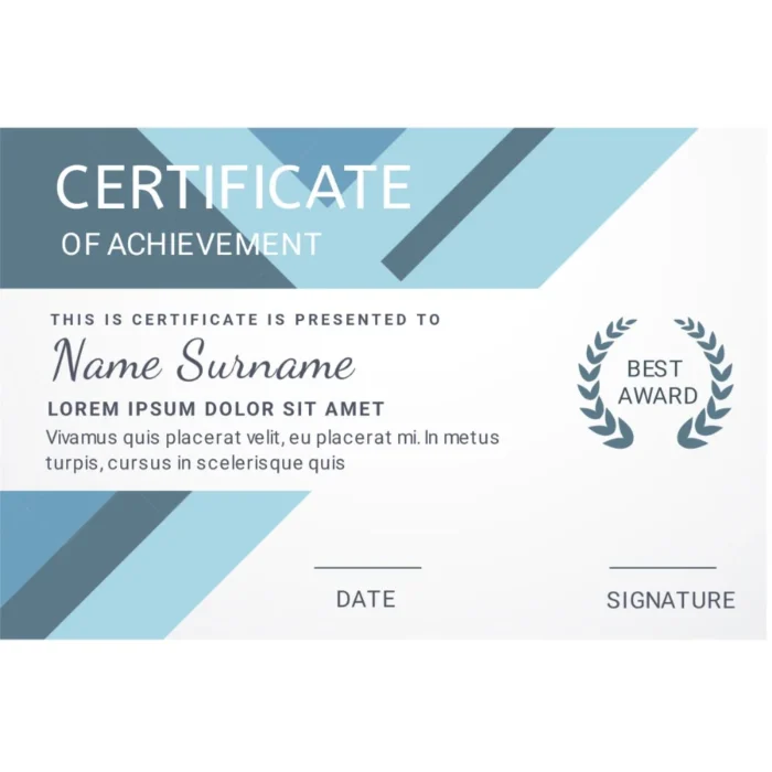 Certificates design template