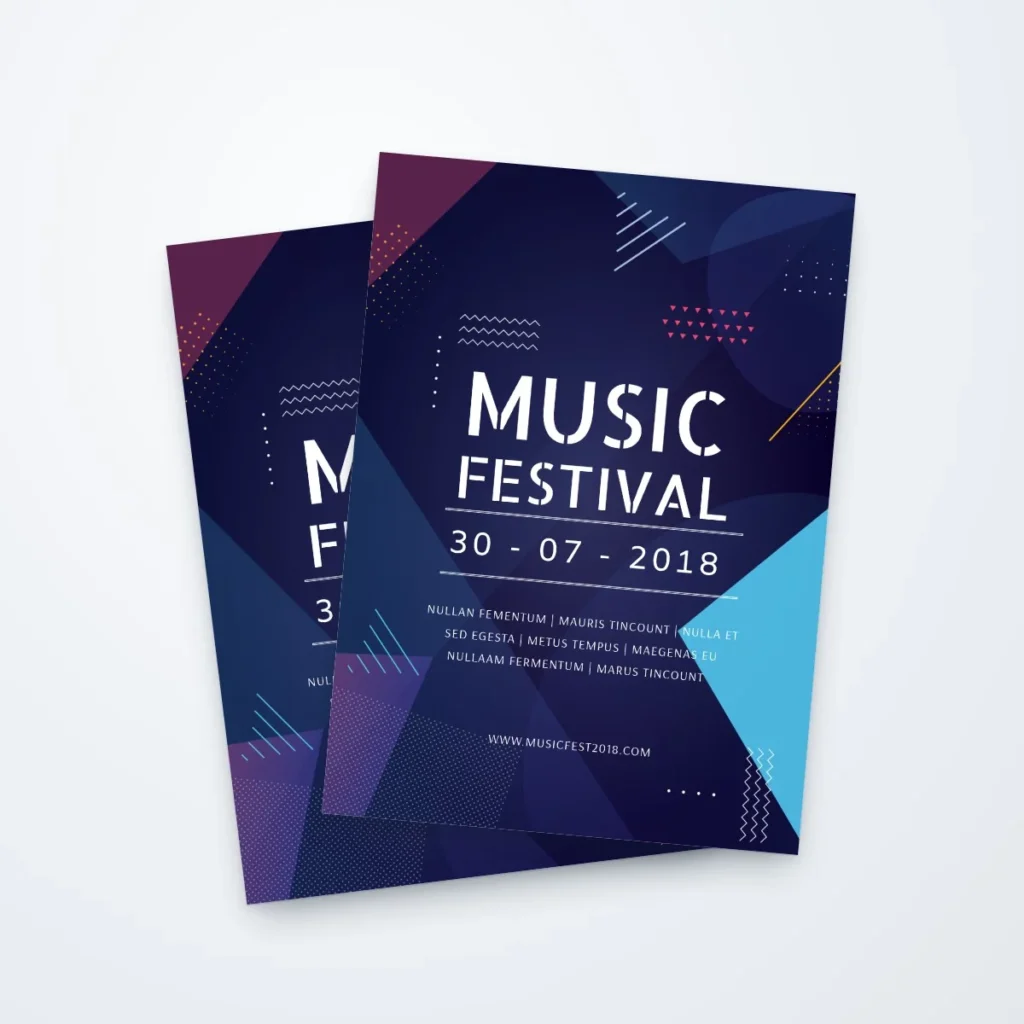 Event Flyers printed by PrintShop