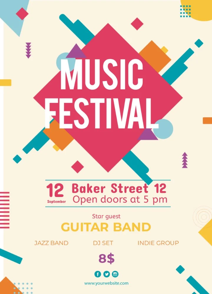 Event Posters design template