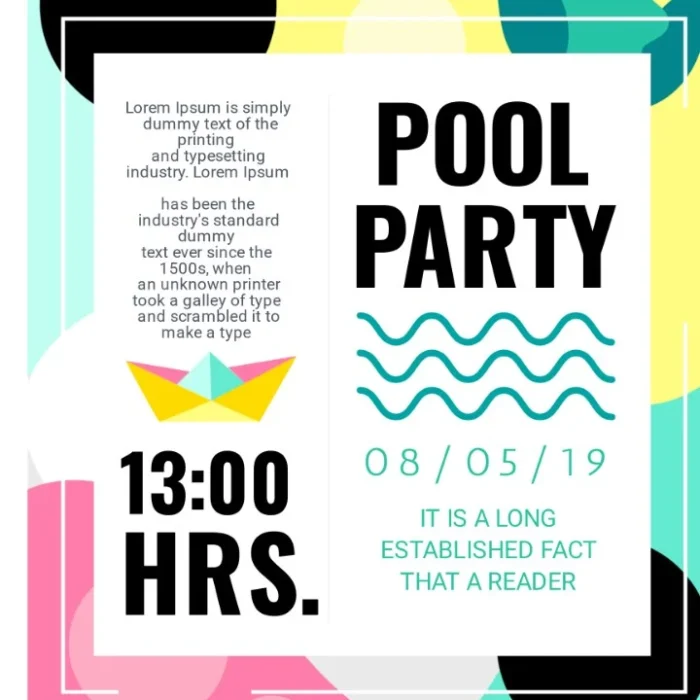 Party Flyers design template