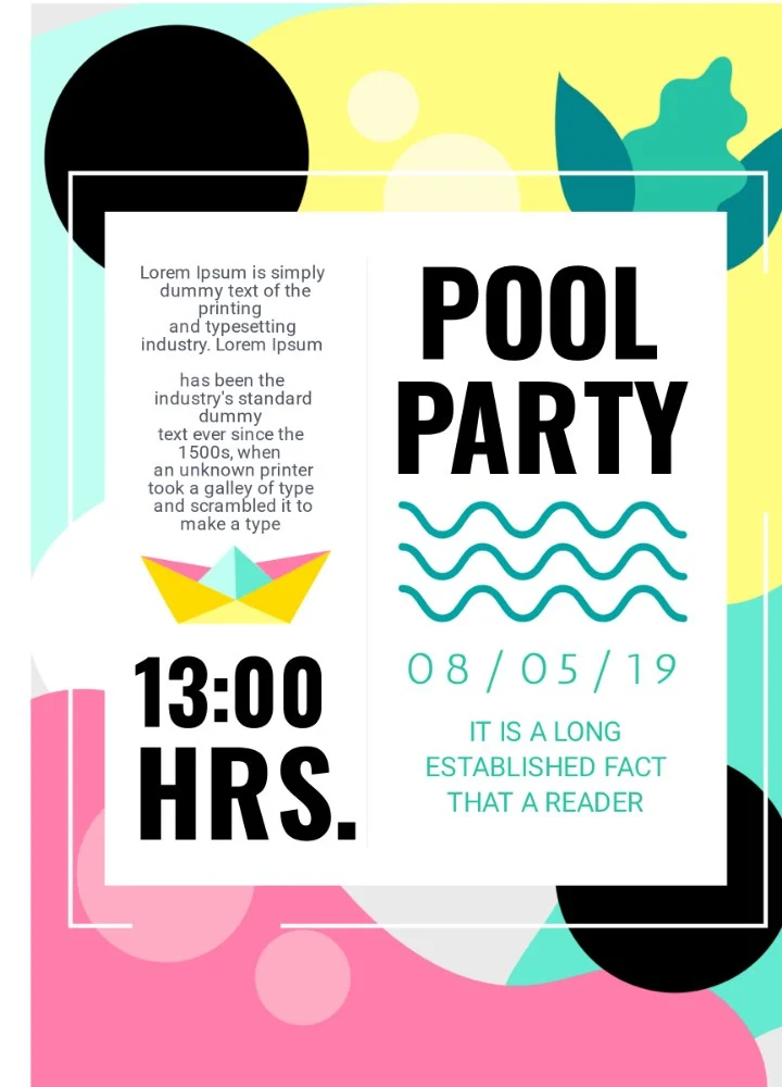 Party Flyers design template