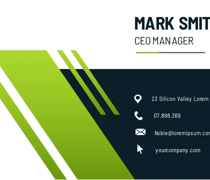Premium Business Cards, front design template