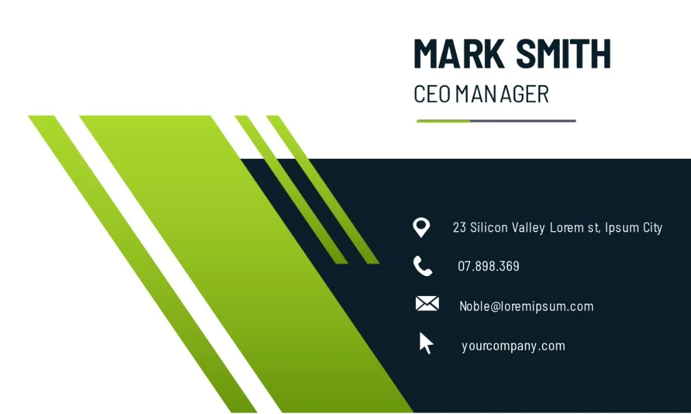 Premium Business Cards, front design template