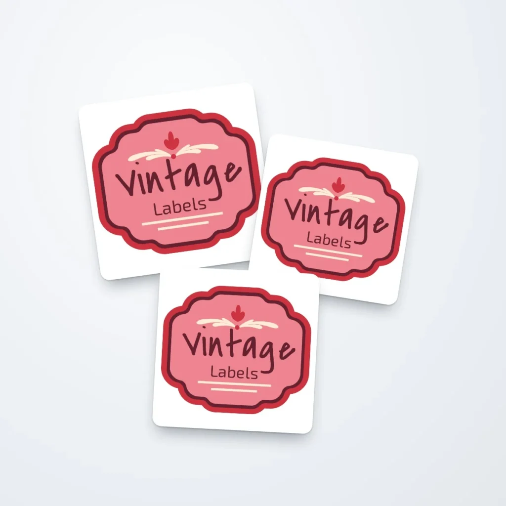 Product Labels printed by PrintShop