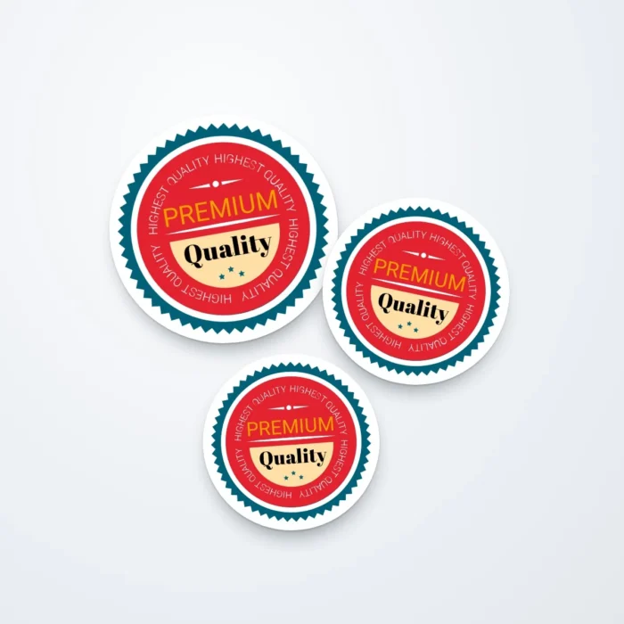 Round Stickers printed by PrintShop