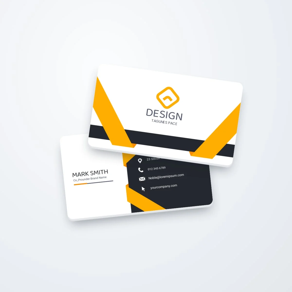 Rounded Corner Business Cards printed by PrintShop