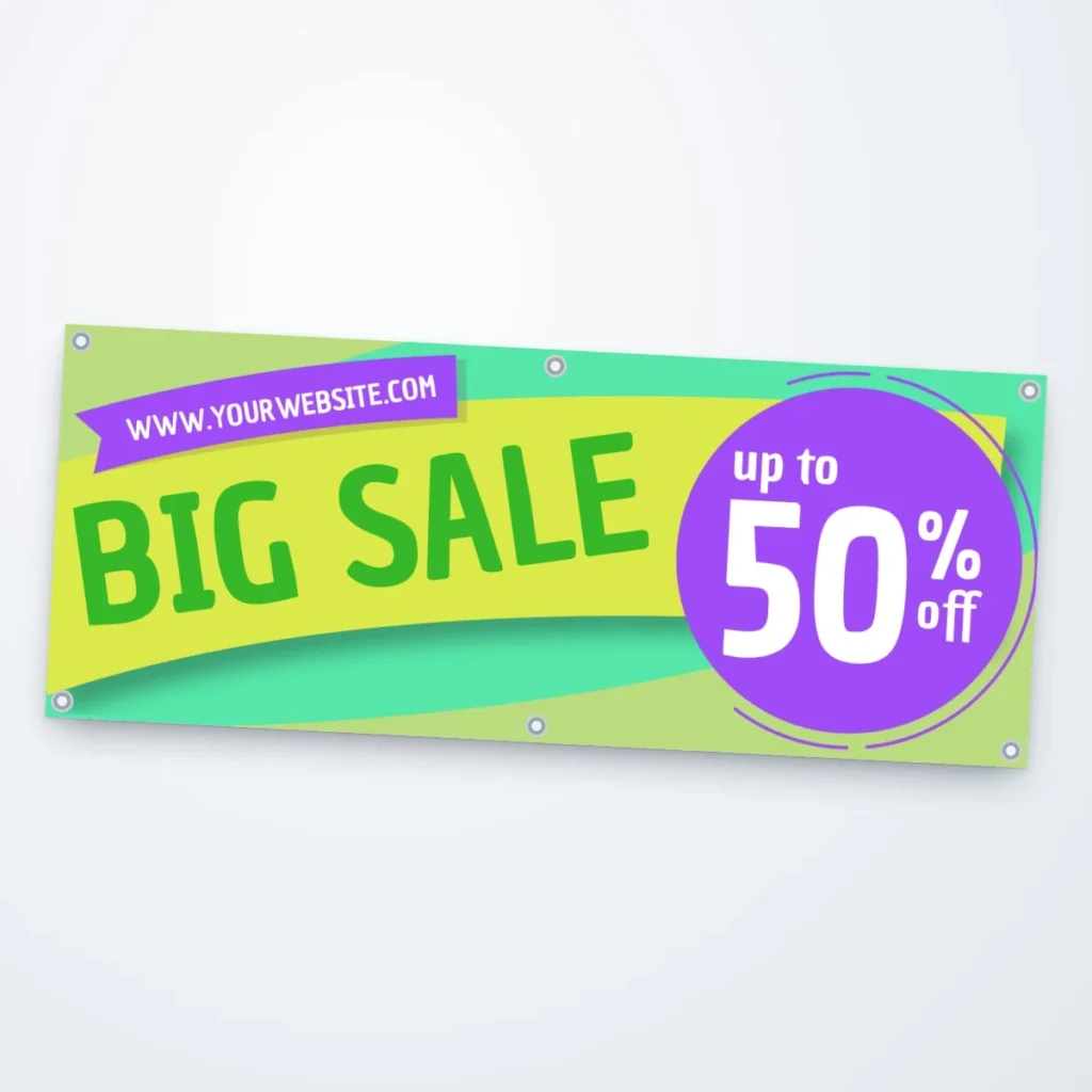 Sale Banners printed by PrintShop