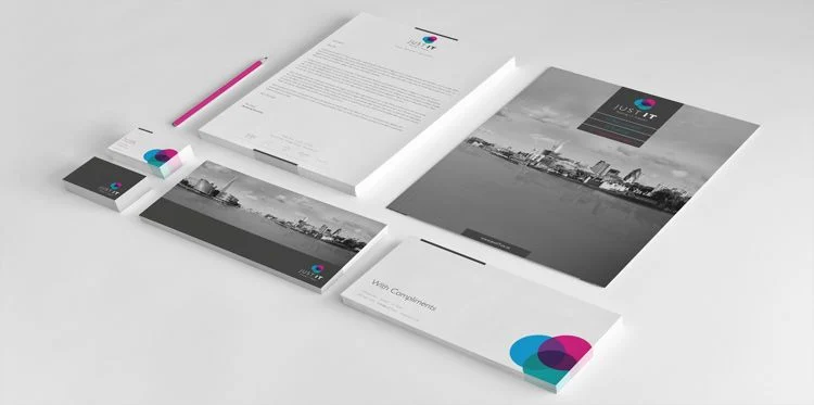 One brand on every print: cards, envelopes and letterheads